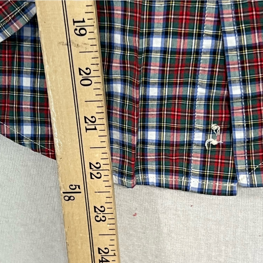 Ralph Lauren Boy Blue Red Button Down Size Medium - Picture 4 of 8